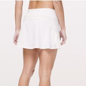 LULULEMON Play Off The Pleats Skirt - White 6 NWT